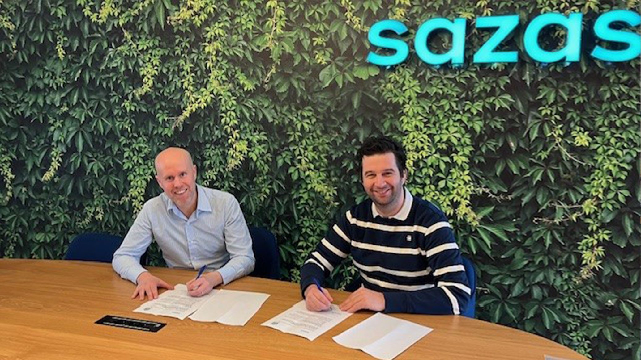 Ondertekening sponsorovereenkomst Sazas - Kom in de Kas